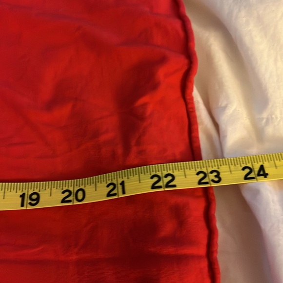 Johnny Was  red M in bordered short sleeved T-shirt. - Picture 7 of 7